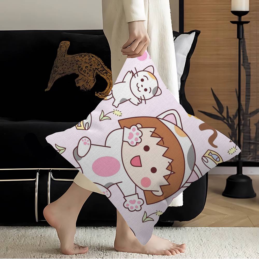 Chibi Maruko-chan Obal na vankúš Obal na vankúš Poťah na čalúnenie Dekoračný vankúš na pohovku Obal na vankúš
