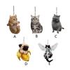 Car Interior Decor Car Hanging Ornament Animal Acrylic Pendant Cat Car Pendant Car Acrylic Pendant