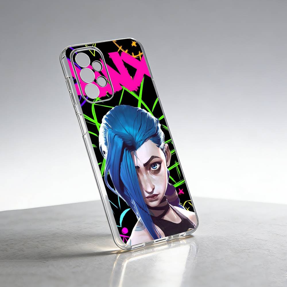 A-Arcane hot game J-JinXs Phone Case For Samsung S25,S24,S21,S22,S23,S30,Ultra,S20,Plus,Fe Transparent Cover