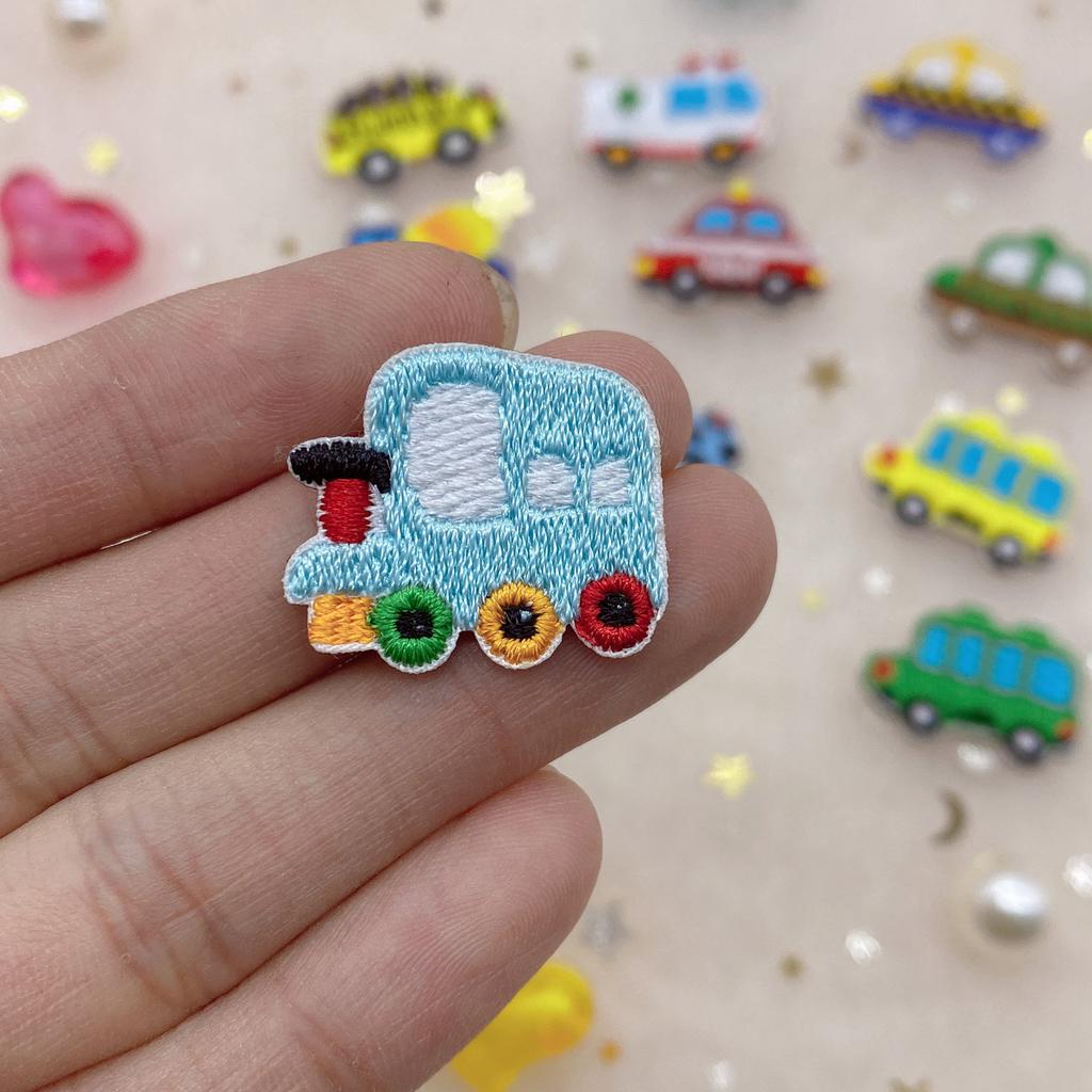 Na-Like Mini Car Embroidery Cloth Sticker Bag Refrigerator Decoration Decal Clothes Diy Patch Self-Adhesive