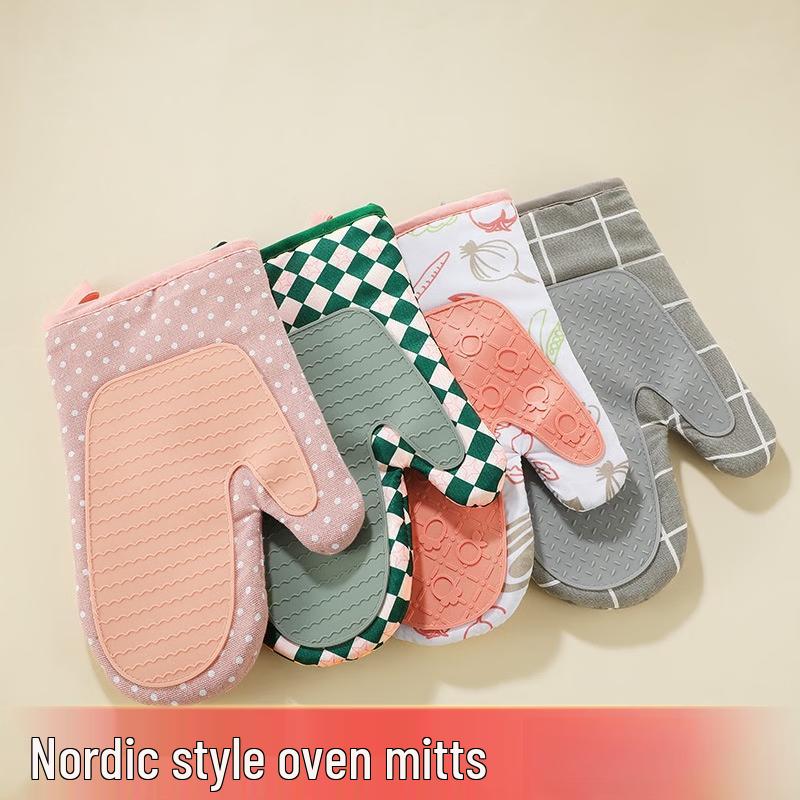 ZISIZ Silicone Heat Resistant Oven Gloves