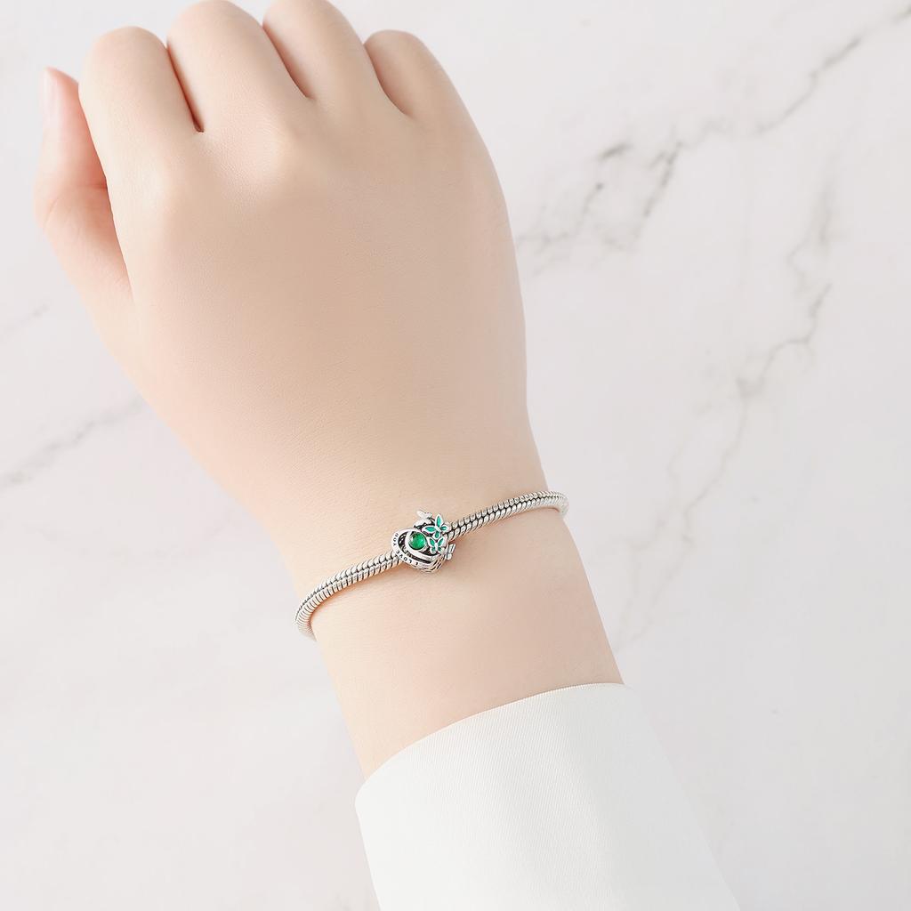 Bead Charms copper Charm Bead Charms Authentic Green Butterfly Insect Bead Charms Compatible With Bracelets Jewellery Diy Women Fine Gift Accessory