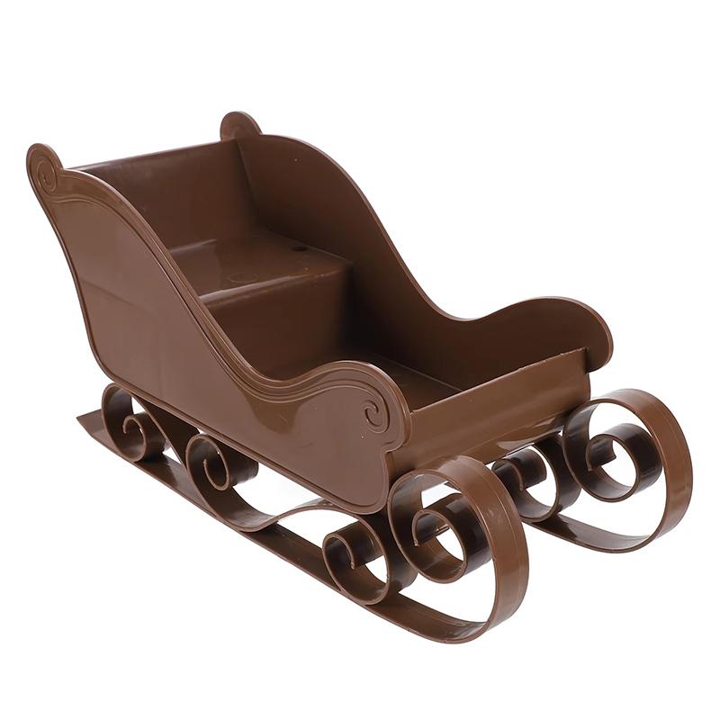 Christmas Sled Car Ornament Gift Plastic Sled Car Ski Car Small Ornament Children's Gift Desktop Decoration