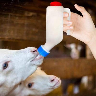 Goat Feeder Bottles 2X Lamb Feeding Bottles Pet Breeding Accessory With Scaled And Handle For Goat Cow Sheep Puppy