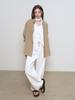 GENERALIDEA Loose Fit Button Wrap Stripe Shirt [Beige] / Gf1Lsh506