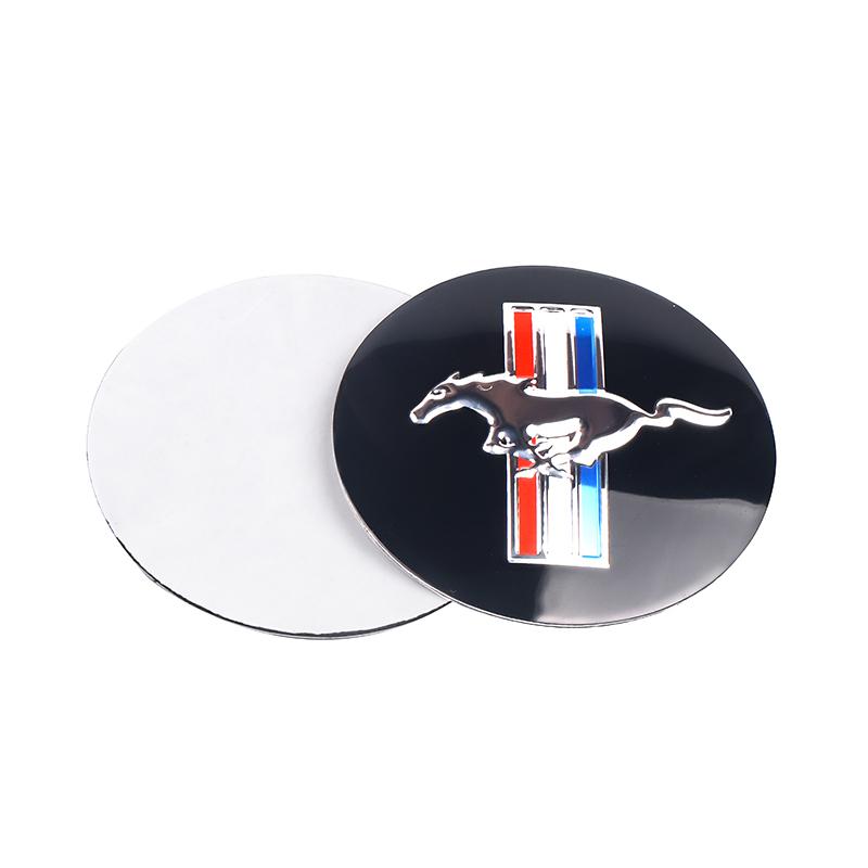 AJU1 4pc 56mm Car Styling Wheel Center Hub Cap Sticker Auto Decoration Decals For Ford Mustang Shelby Edge Fiesta Mondeo Wheel hubcap