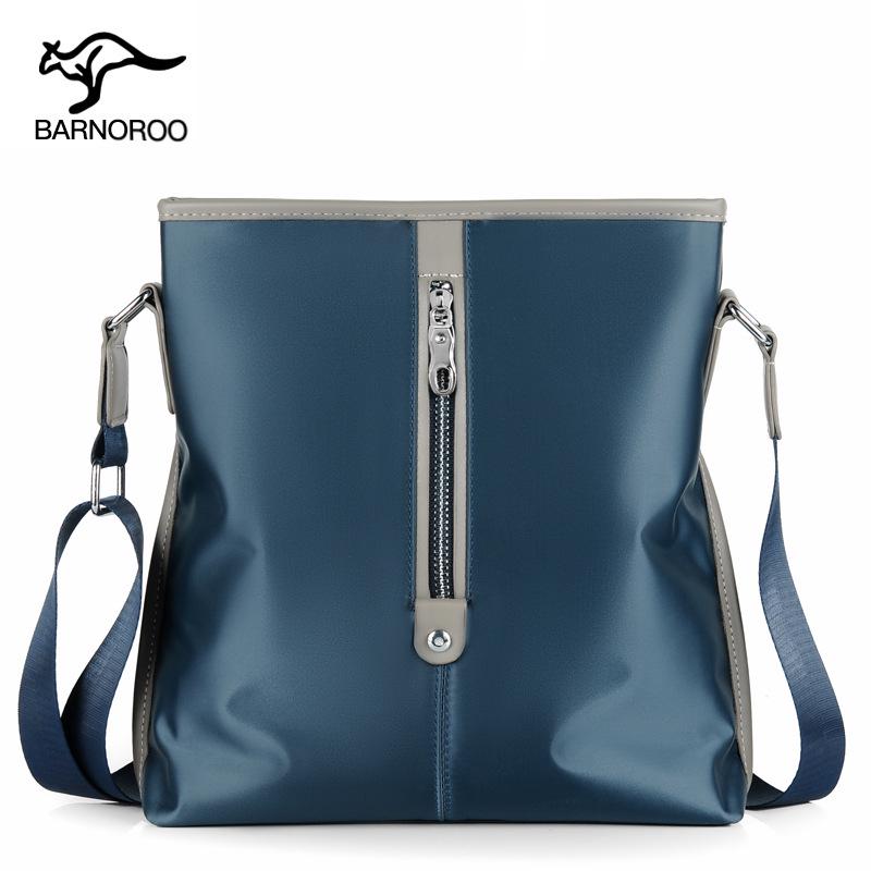 Men's Fashionable Oxford Cloth Shoulder Bag - Casual Vertical Crossbody Messenger Backpack