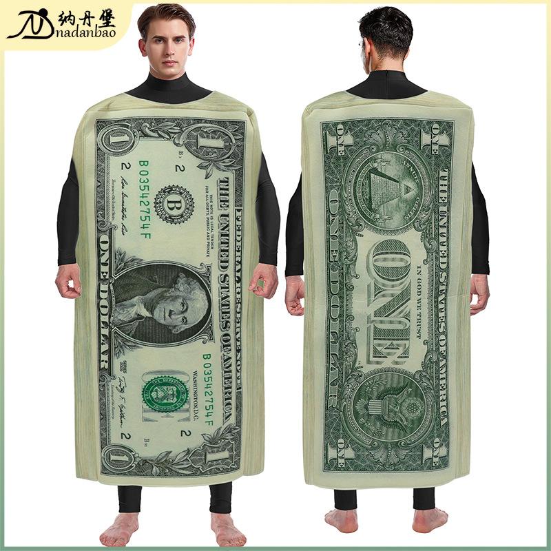 Halloween Dollar Bill Costume Novelty Money