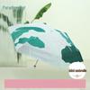 green banana leaf pattern