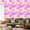 Watercolor Galaxy Wallpaper Powder Pink, Lavender, and Coral 50x1000
