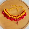 New Year Neckwear: Pet Gaiter & Scarf for Cats & Dogs - Festive Knit Collar for Chinese New Year