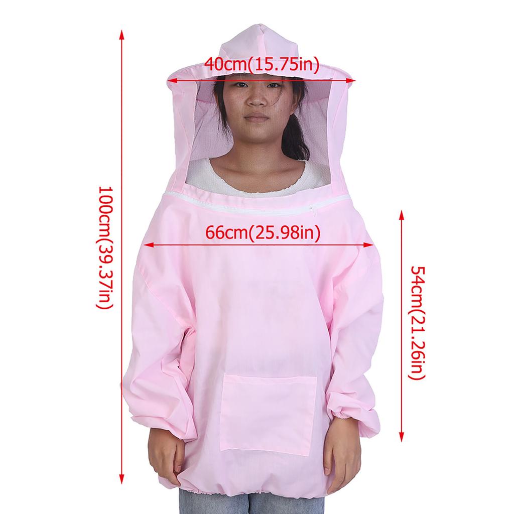 Professional Beekeeping Protective Jacket Suit Bee Keeping Beekeeper Equipment Pink