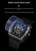ZIDO Casual Men's Barrel Quartz Skeleton Watch - Luminous & Waterproof
