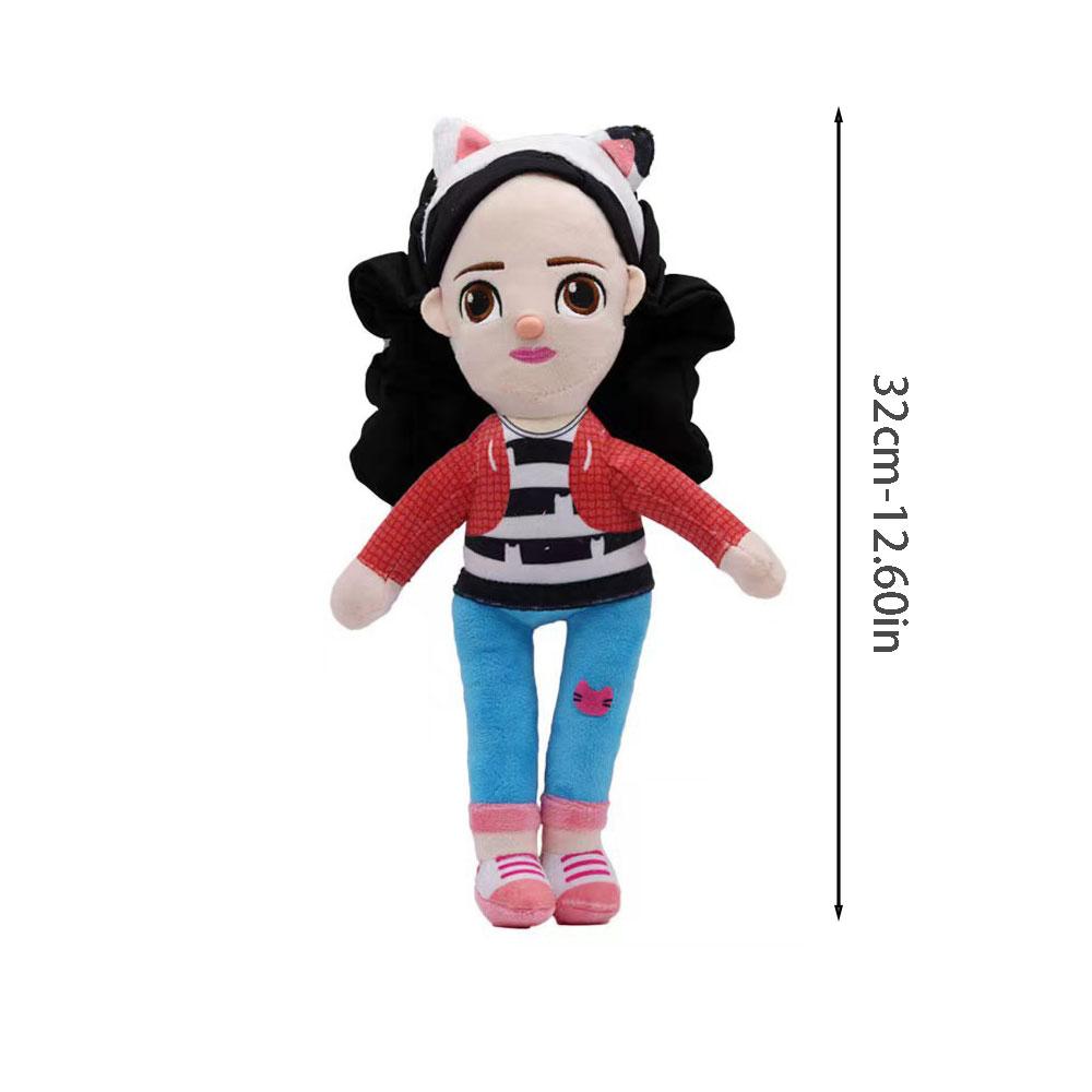Hot Gabby Dollhouse Plush Toy Mercat Cartoon Stuffed Smiling Cat Hug Gaby Girl Dolls Kids Birthday Gifts