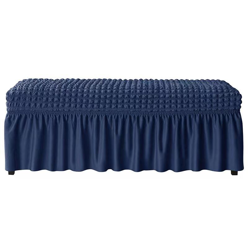 Simple Thickened Chair Cover Bubble Lattice Footrest Cover Cover Rectangle Elastic Skirt Cover