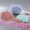 Feather1Meter Fluffy White Ostrich Feathers Trim Fringe 8-10cm Feather Ribbon for Wedding Party Sewing Dress Clothing Decoration Crafts