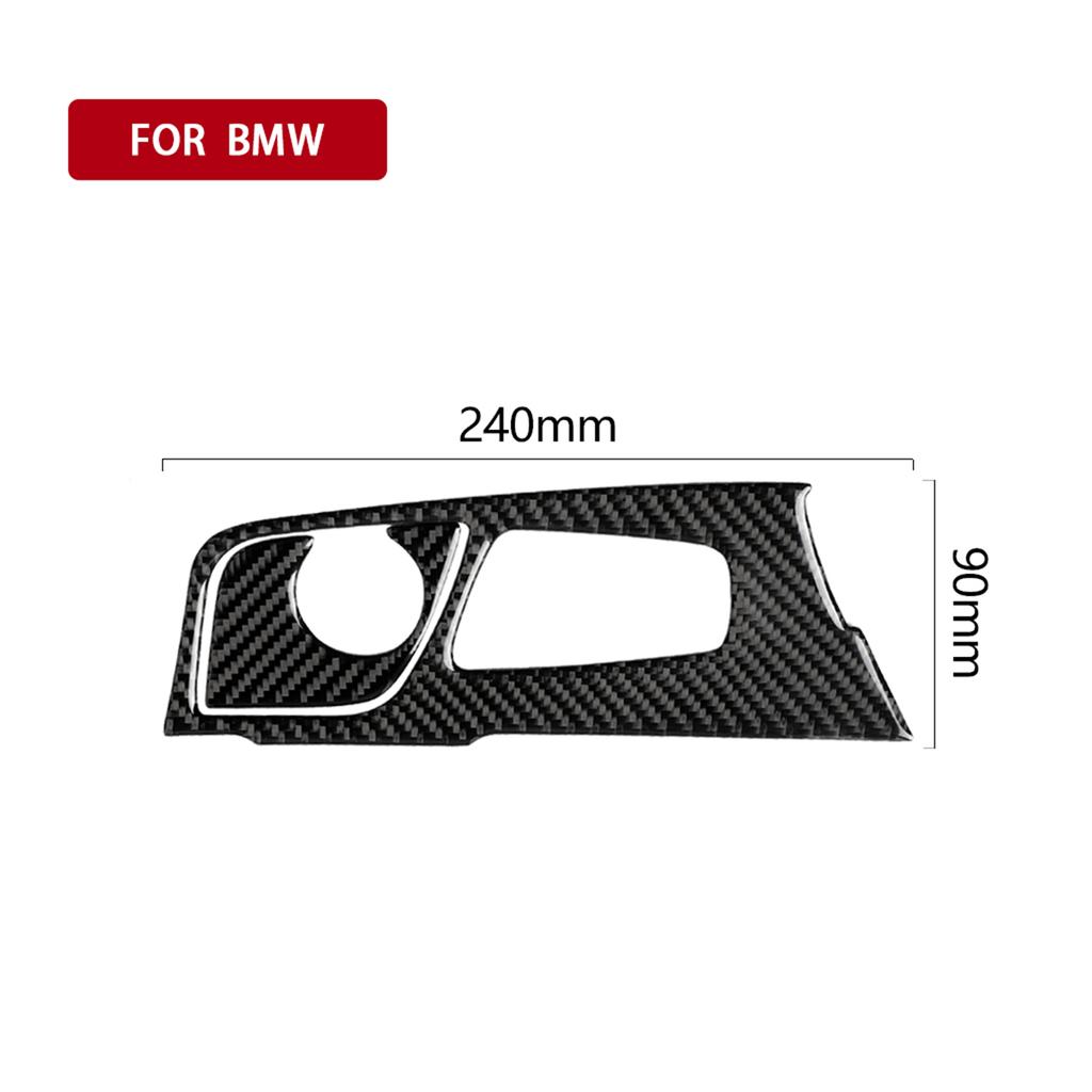 For BMW 5 Series G30 2018-2022 Accessories Carbon Fiber Interior Car Central Control Gear Shift Panel Trim Cover Decor Stickers