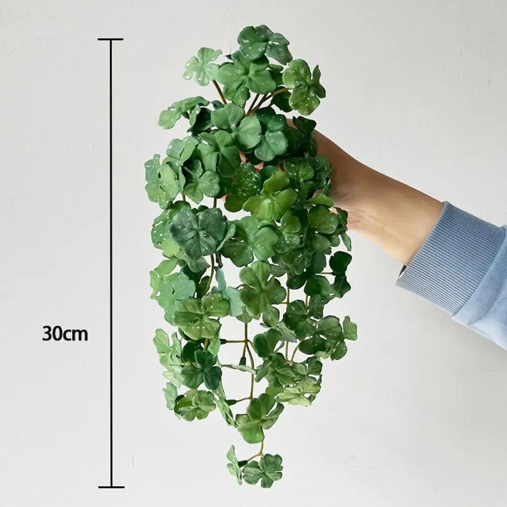 Bonsai Plants Soft Artificial Copper Coin Grass Plants Handmade Wall Hanging Fake Ivy Leaf Leaves Realistic Mini Bouquet Office