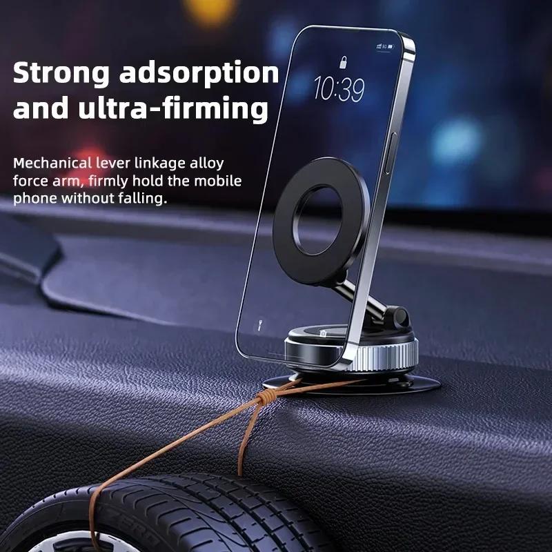 K007 Car Phone Magnetic Stand Mechanical Vacuum Suction Cup Rotate 360° Magnetic Adsorption% Bracket Navigation Universal Holder Fun for All Ages