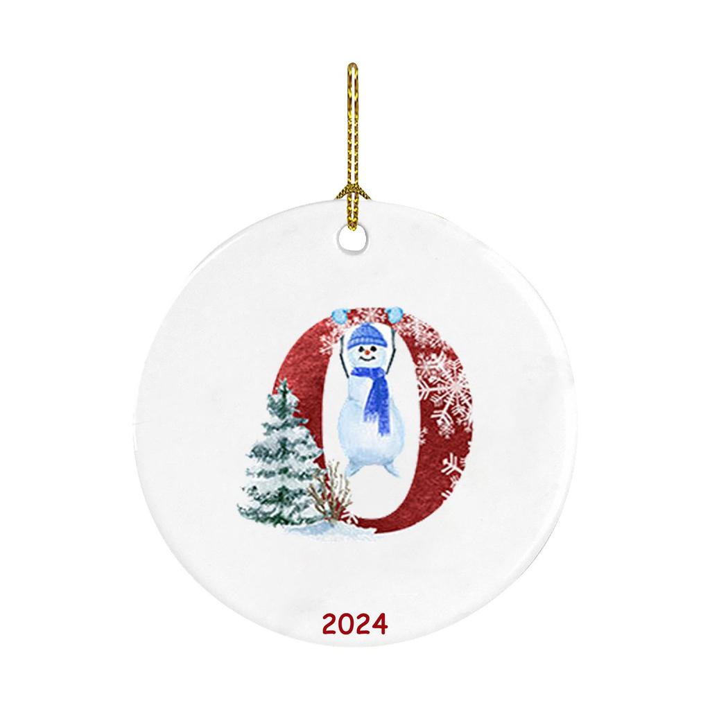 26 dopisů Santa vánoční přívěsek Akrylový přívěsek na auto vánoční ozdoba