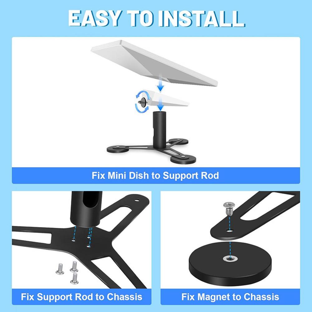Für Starlink Mini Magnetische Satellitensignalempfänger Halterung Auto Dachmontage Verstellbarer Winkel Montagegestell Für Starlink Mini