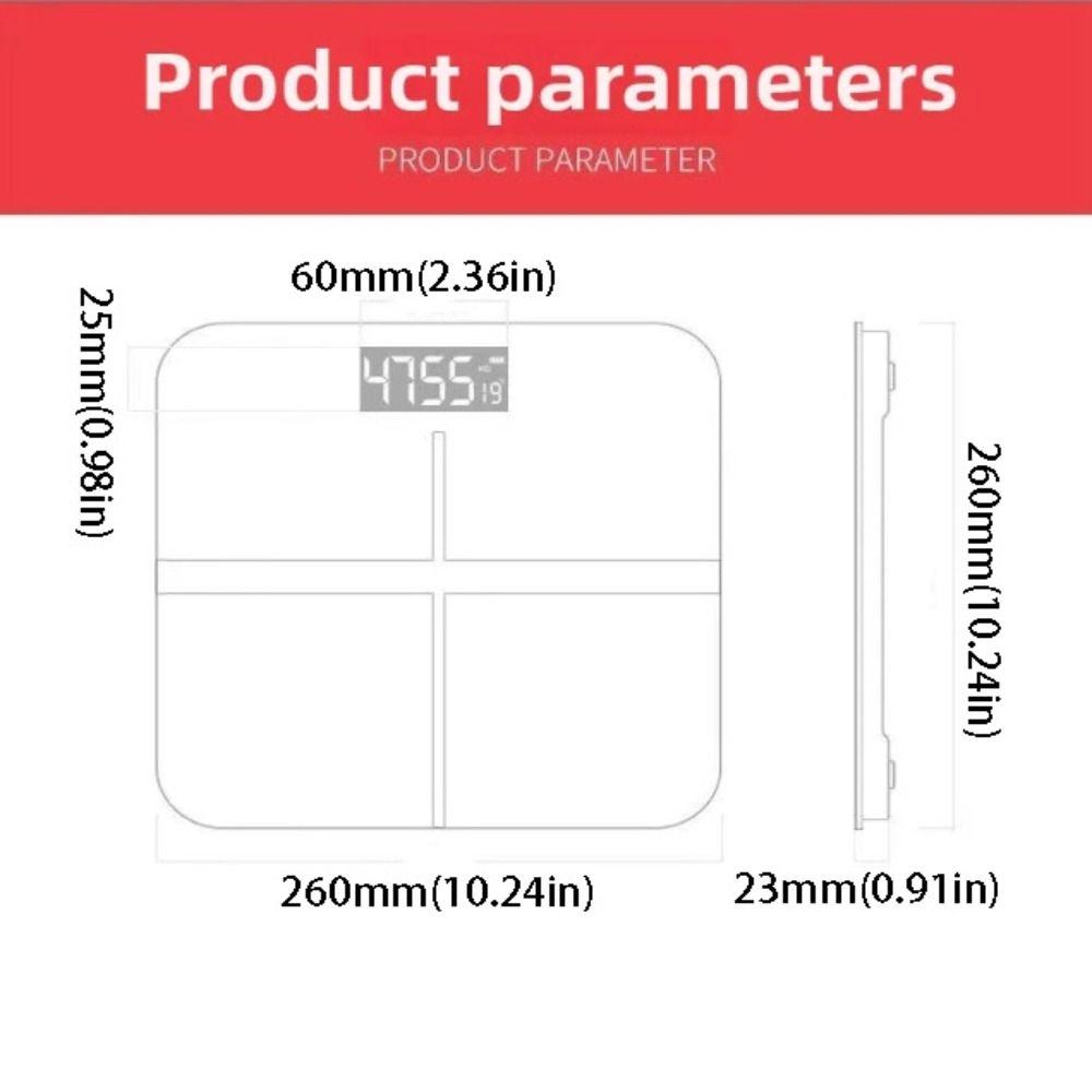 USB Charging Smart Body Scale High-Precision Digital Bathroom Scale Weight Loss Scale  Adult Health