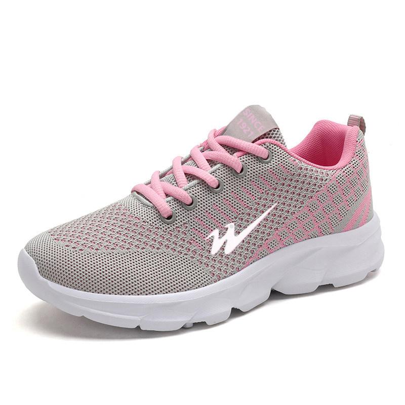Double star shoes spring and autumn mesh breathable sports shoes comfortable casual travel shoes mother lightweight soft-soled running shoes