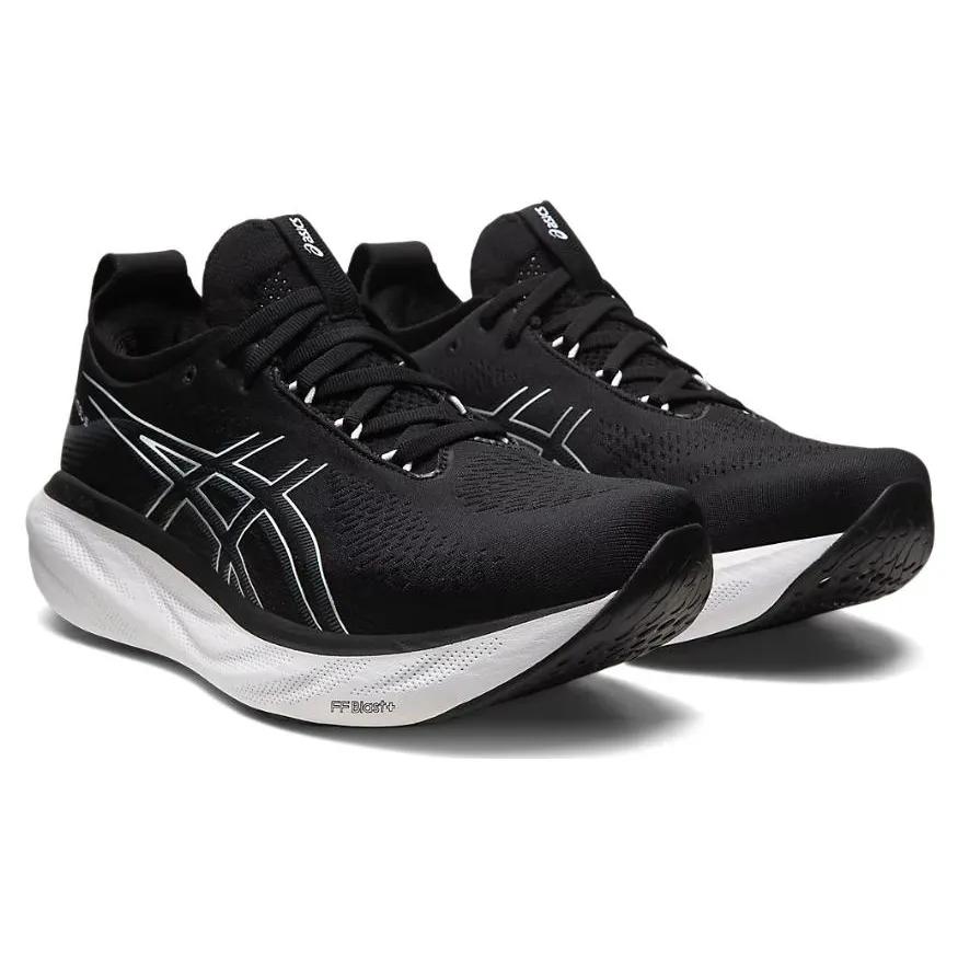Asics Gel Nimbus 25 4E Wide 'Black Pure Silver' (Unisex) Black / Pure Silver Running Shoes 1011B618 001