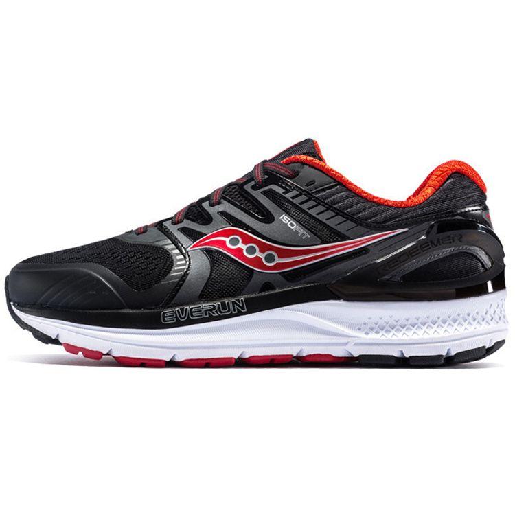 SAUCONY Redeemer ISO 2 Cushioning Breathable Lightweight Low Top Running Shoes Men Sneaker Gray Black S20381-1