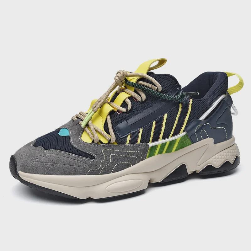 "2024 Men's Retro Dad Sneakers: Breathable, Trendy, Summer Running Shoes"