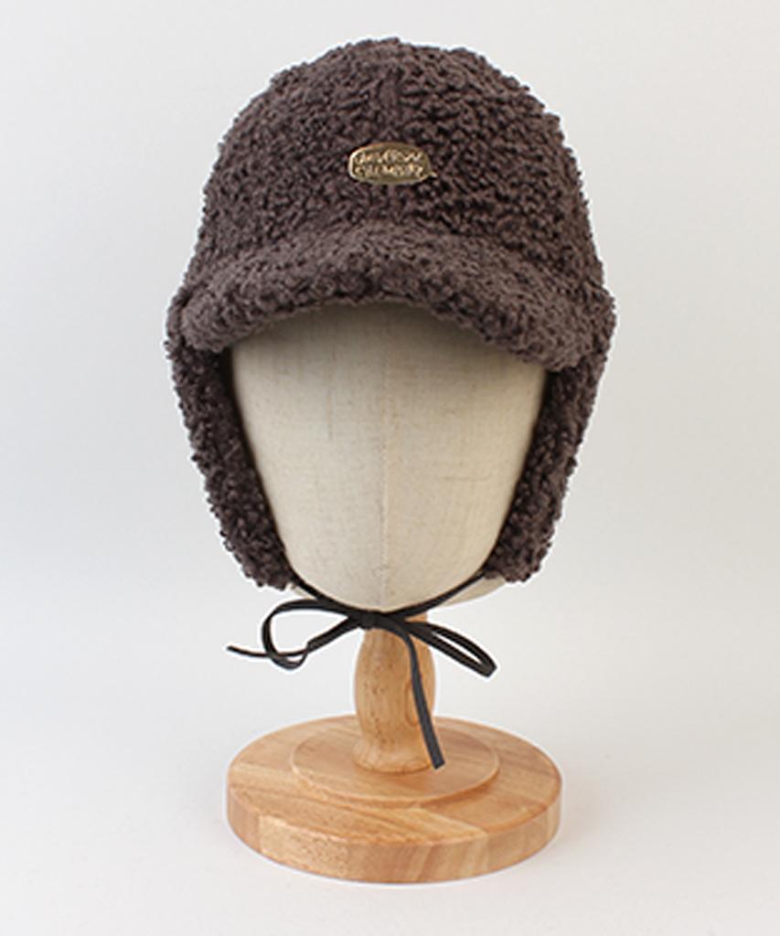 Yunibeosyeolkemiseuteuli Bubble Fleece Gray Earflap Cap