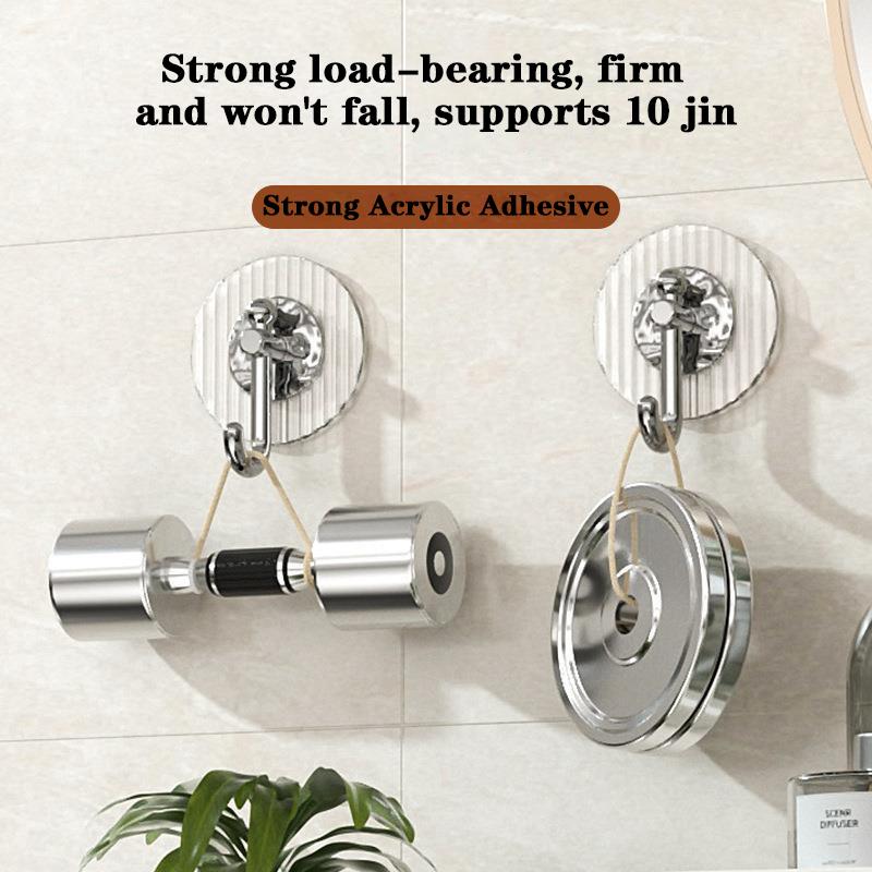 Strong Multi Functional No Drill Wall Mounted Traceless Adhesive Hooks For Bathrooms Bedroom Living Room Home