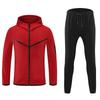 Quick-Dry Sportswear Set Men Women - Hooded Zip-Up Tracksuit With Long Sleeves Lightweight Fitness Outfit Running Gym