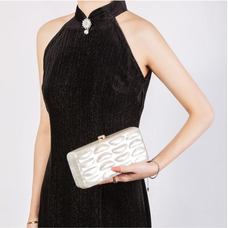 New Crossbody Bag Fashion Clutch Evening Bags Handbags Acrylic Shoulder Wedding Special Shape Shell Luxury Designer Purse Ladies