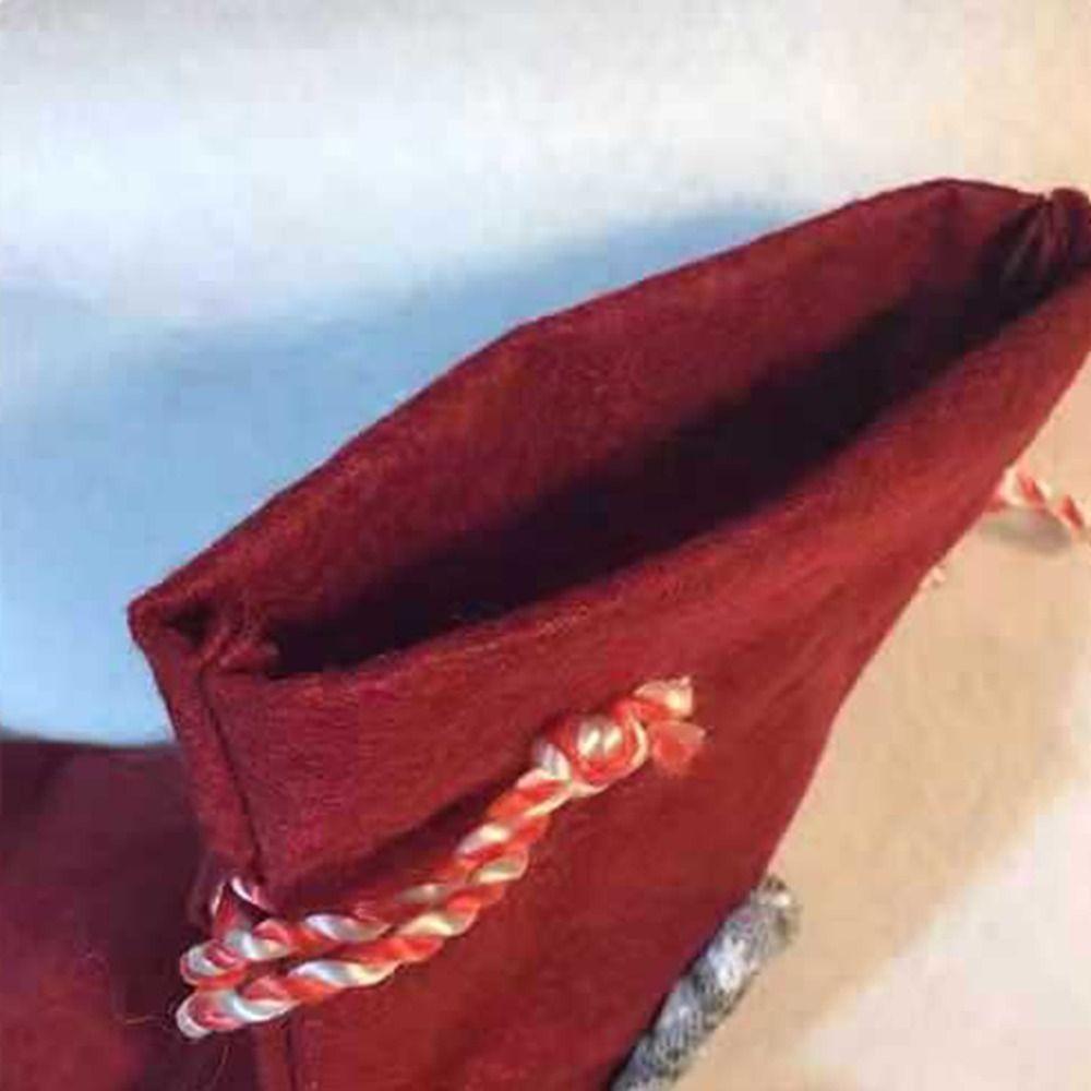 2Pcs Mini Christmas Wine Bottle Cover Santa Christmas Wine Bottle Bag  Home