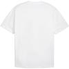 Puma Solid Color Crew Neck Pullover Casual Breathable Short Sleeve T-Shirt Men Tops White 624009-02