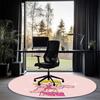 Lizzie McGuire Printed Round Rug Carpet Chair Rug Area Rug Entryway Doormats,for Office Chair Living Room Bedroom Kitchen Room.