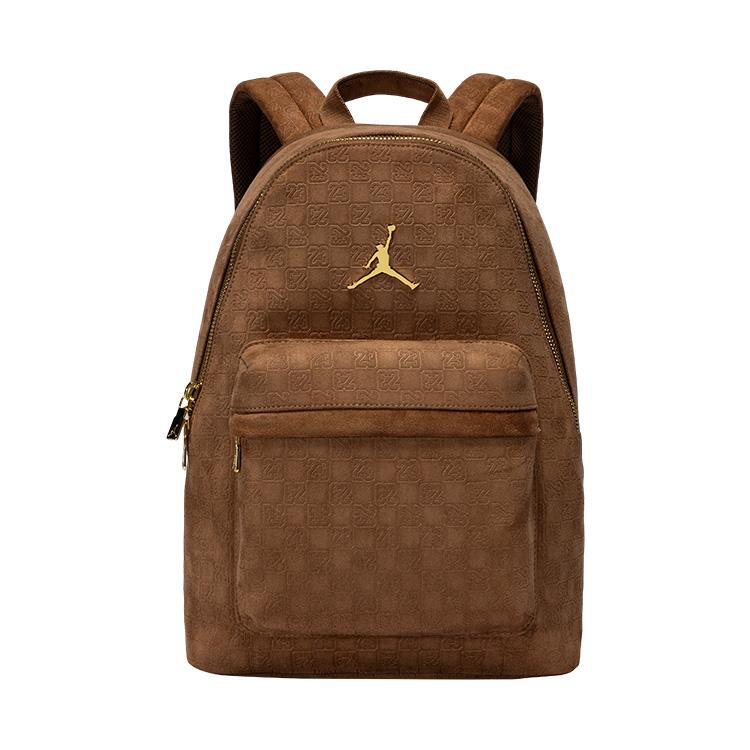 New Jordan Faux Suede Backpack Tubas Unisex Light Brown JD2533180AD-002