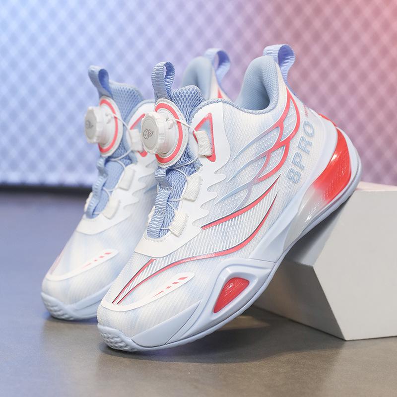 Teen Boys' & Girls' Breathable, Wear-Resistant Basketball & Running Sneakers