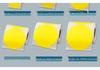 Multicolored Round Coated Paper Adhesive Labels for Monthly & Quarterly Marking - Red, Yellow, Blue, Green, Purple, Orange, White