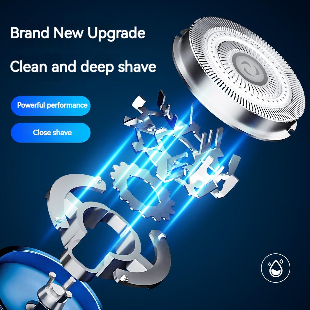MOTAWISH Mini Electric Shaver Type-c Fast Charging Portable Smart Digital Display Razor