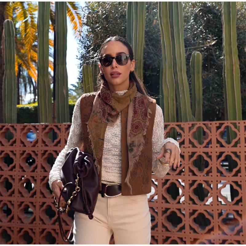 Vintage Solid Color Women Coat Vest Fashion O-neck Sleeveless Embroidery Female Coats 2025 Spring Autumn Urban Lady Streetwear