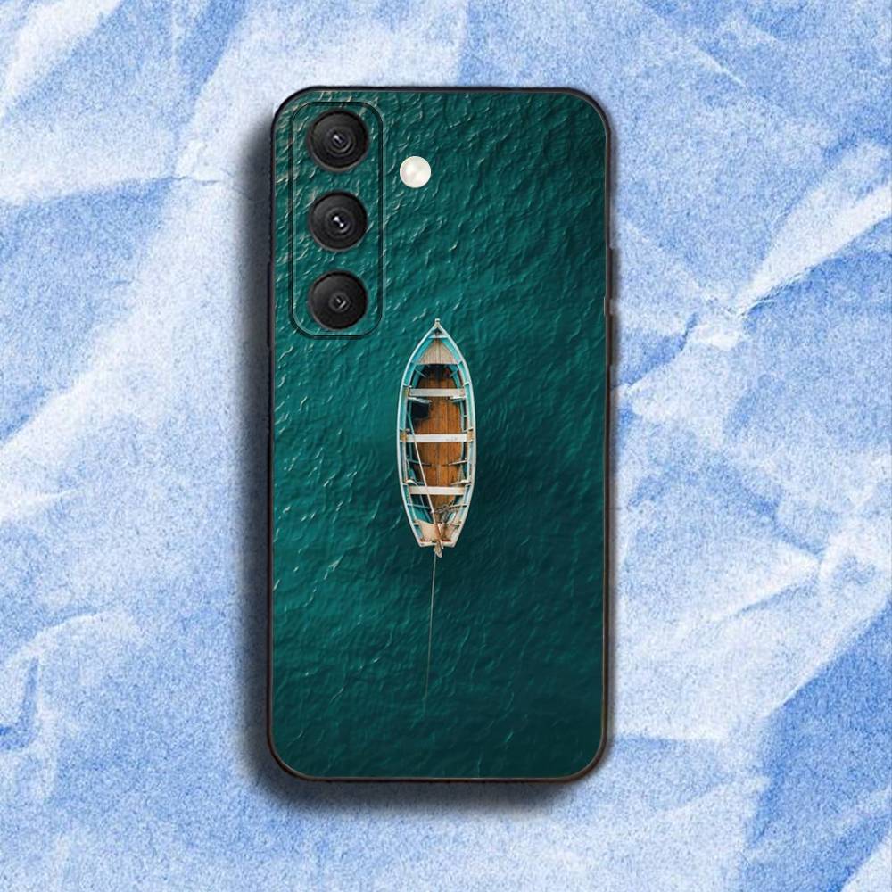 S-Sailing S-Ship Boat Phone Case For Samsung S25,S24,S21,S22,S23,S30,Ultra,S20,Plus,Fe,Lite,5G Black Cover
