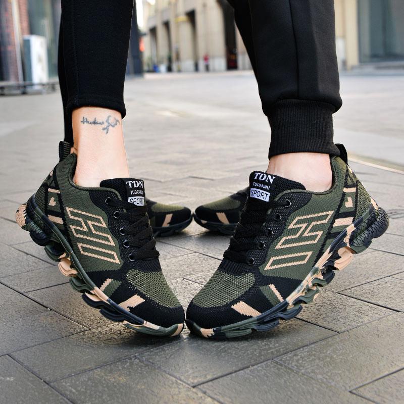 Sneakers for men and women camouflage shoes Ultralight running shoes Breathable mesh casual shoes Military training shoes