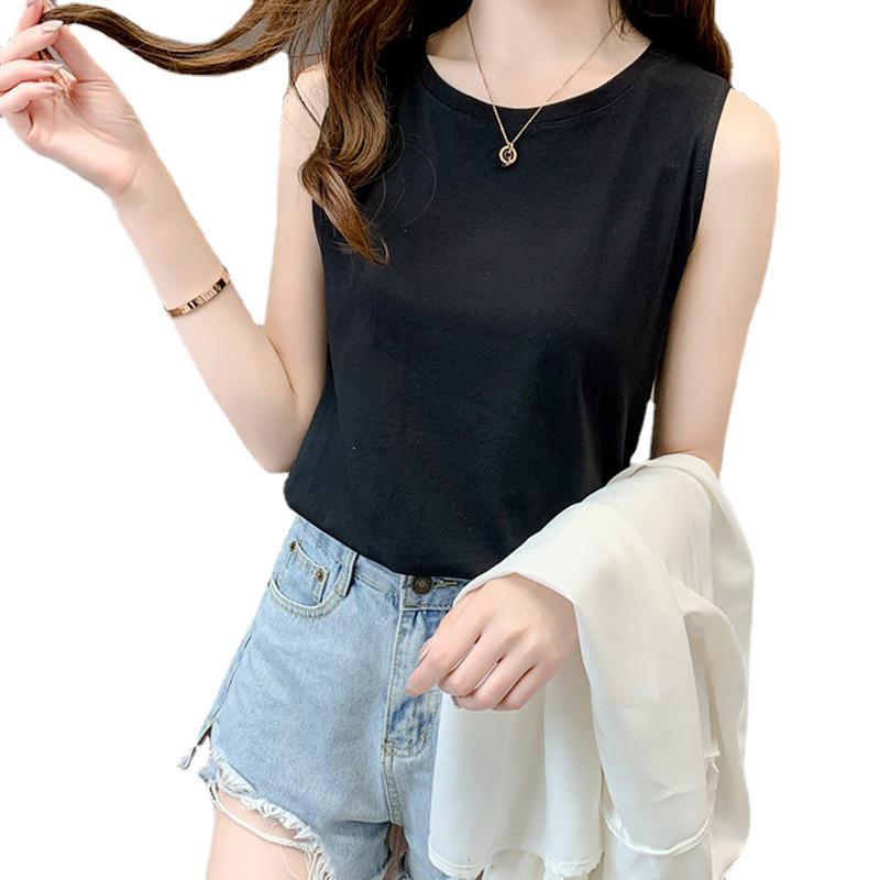 Women's Trendy Loose Spaghetti Strap Cotton Vest – Sleeveless Summer Outerwear Sports Top