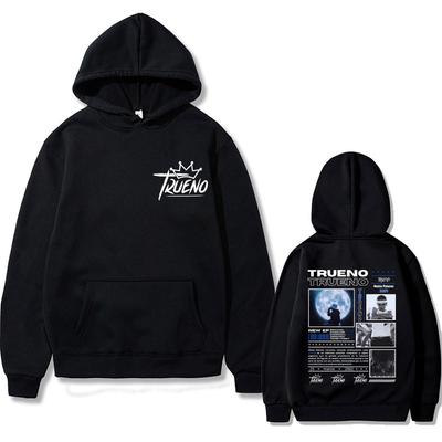 Rapper Trueno Print Hoodie Unisex Hip Hop Mode Streetwear Männer Frauen Lässige Baumwolle Übergroße Hoodies Männliches Fleece Sweatshirt