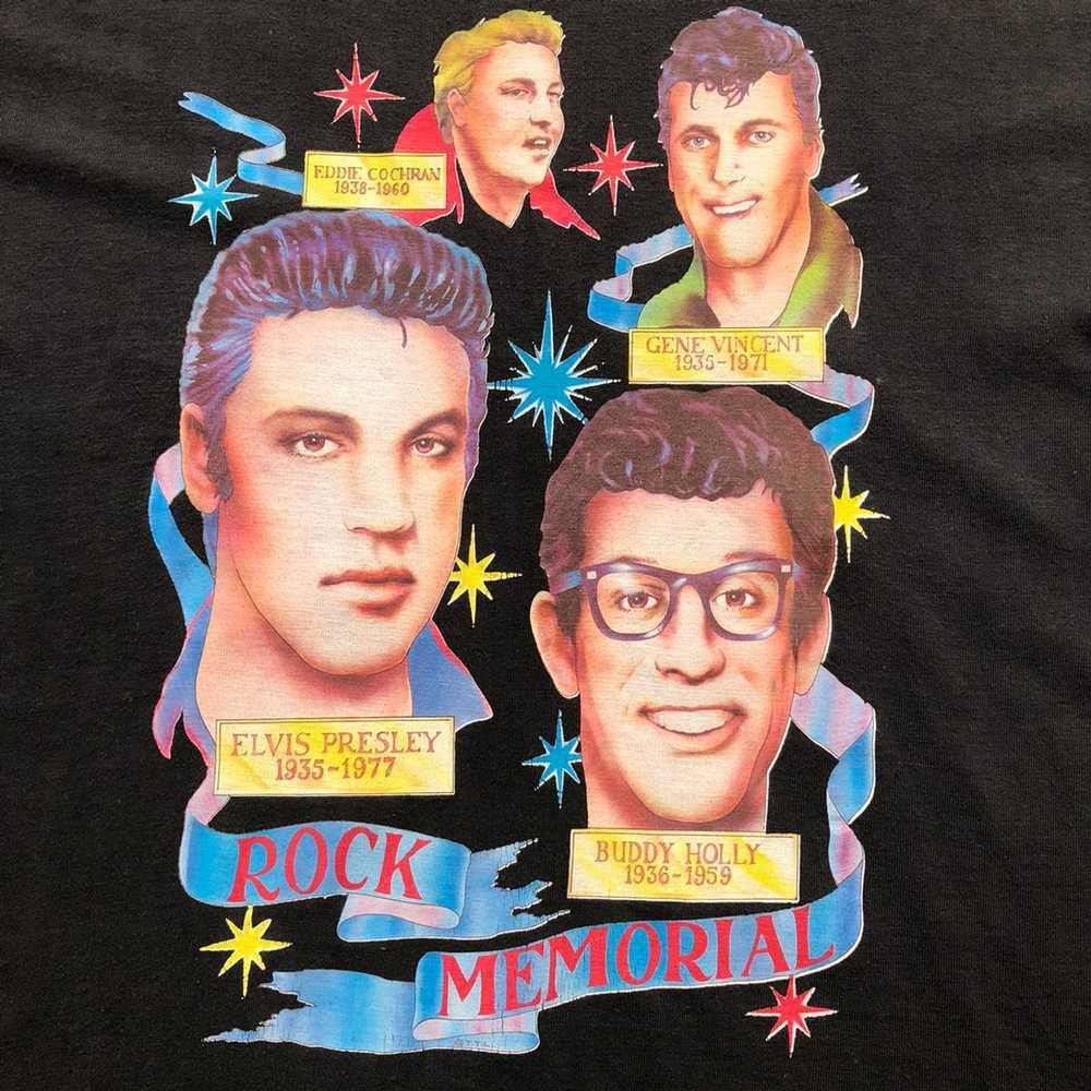 Rock Memorial T-Shirt Elvis Presley Buddy Holly Tee XXXXL