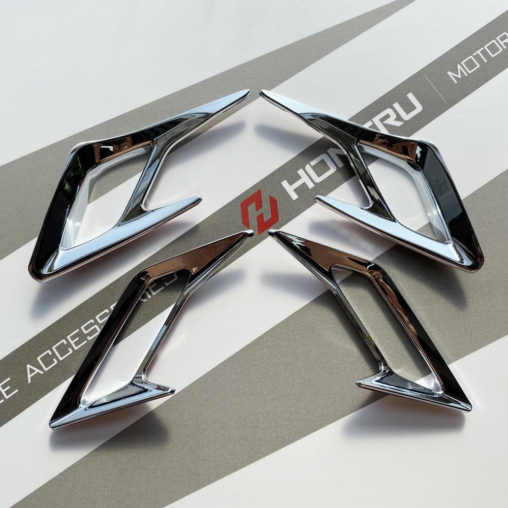 Chrome For Honda Goldwing GL1833 GL1800 2018 Side Panel Vent Trims & Front Fender Vent Trims