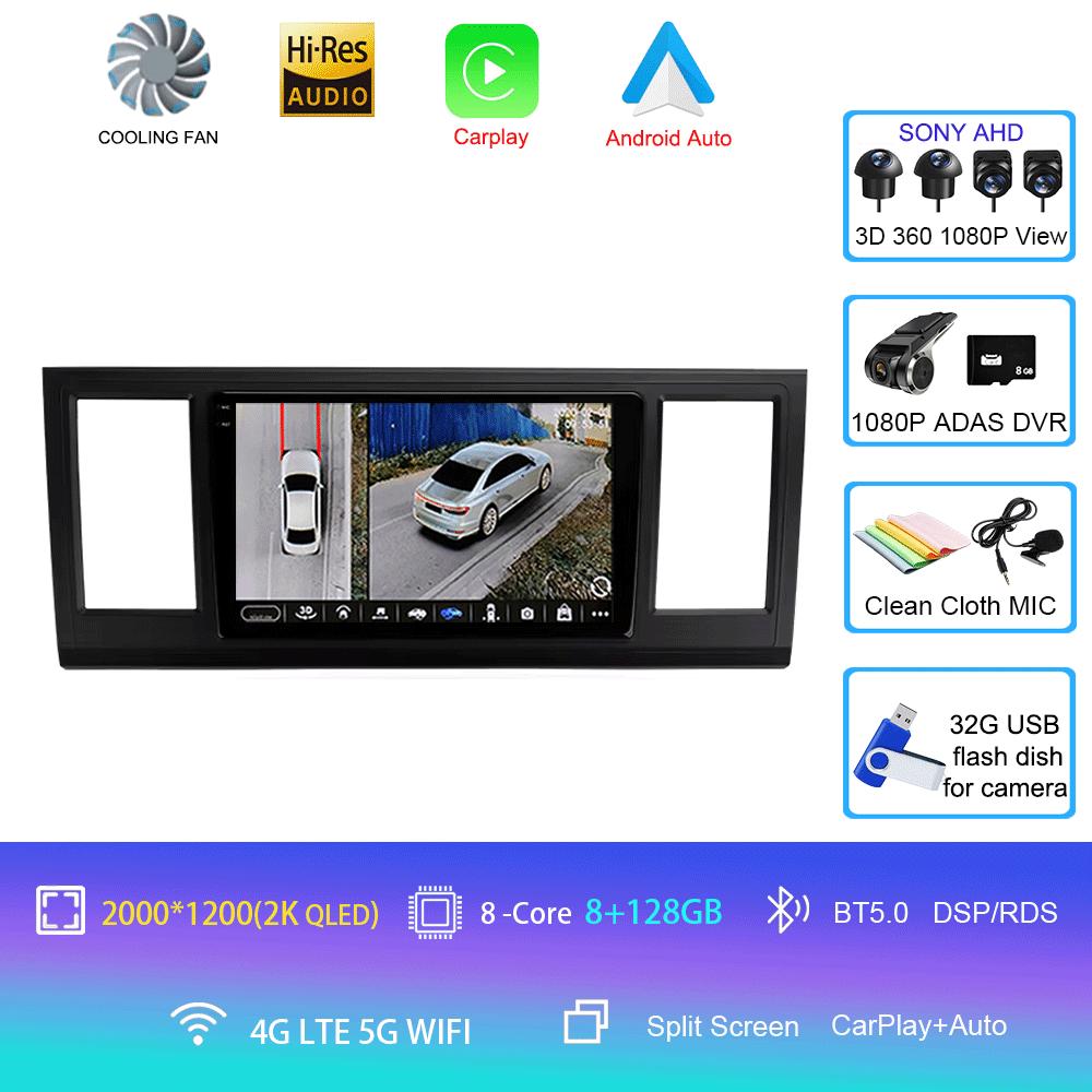 Radio Auto Android 14 Carplay Auto Player Multimedia Pentru Volkswagen Caravelle 6 T6.1 T6 2015-2020 Autoradio Stereo 2din Unitate Principală