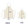 1Pcs Kitchen Apron Cartoon Unicorn Music Printed Cotton Linen Aprons for Women Men Cooking Accessories Delantal Cocina Mujer